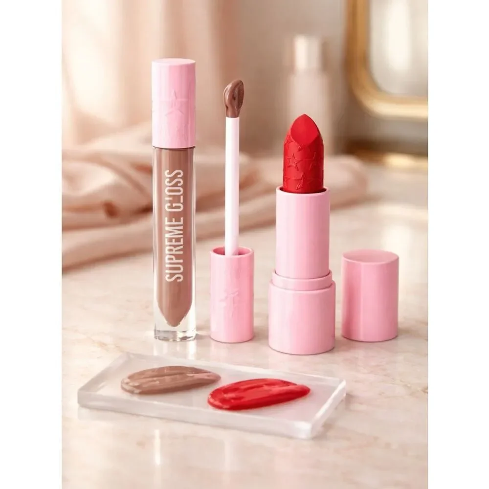 NIB Jeffree Star 1 Supreme Gloss Lip Gloss and 1 Velvet Trap Lipstick